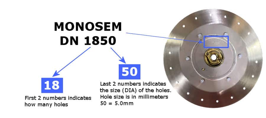 MONOSEM SEED DISC PN SYSTEM 1850